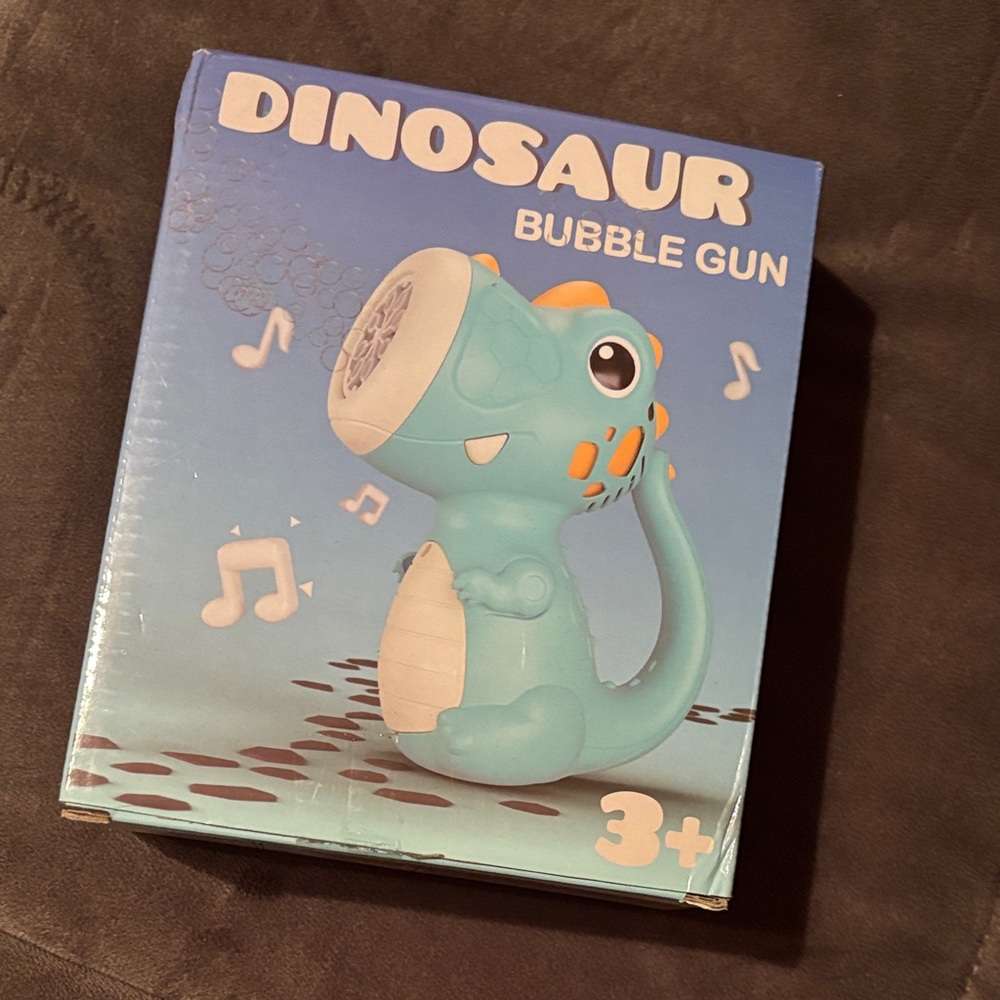 Dinosaur bubble gun